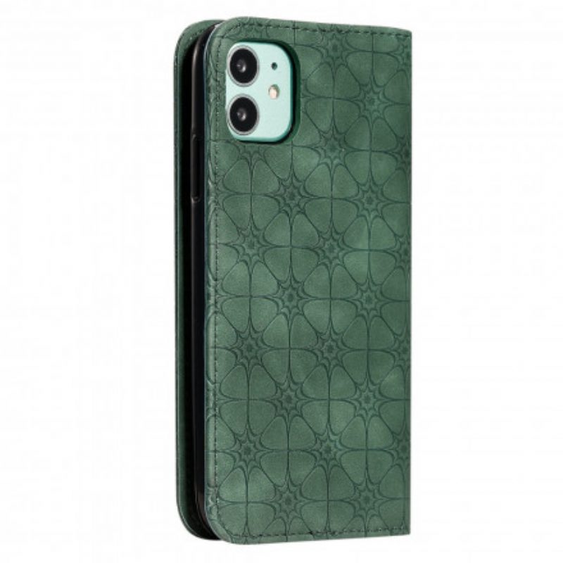 Bescherming Hoesje voor iPhone 11 Folio-hoesje Barokke Bloemen