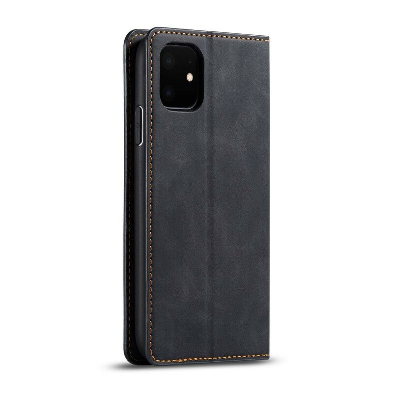 Bescherming Hoesje voor iPhone 11 Folio-hoesje Forwenw Ledereffect