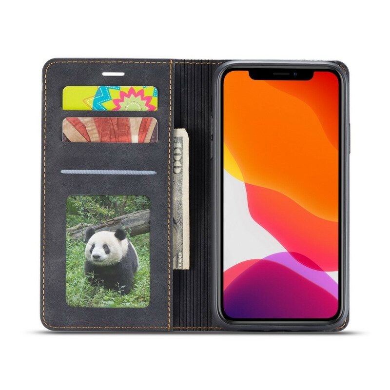 Bescherming Hoesje voor iPhone 11 Folio-hoesje Forwenw Ledereffect