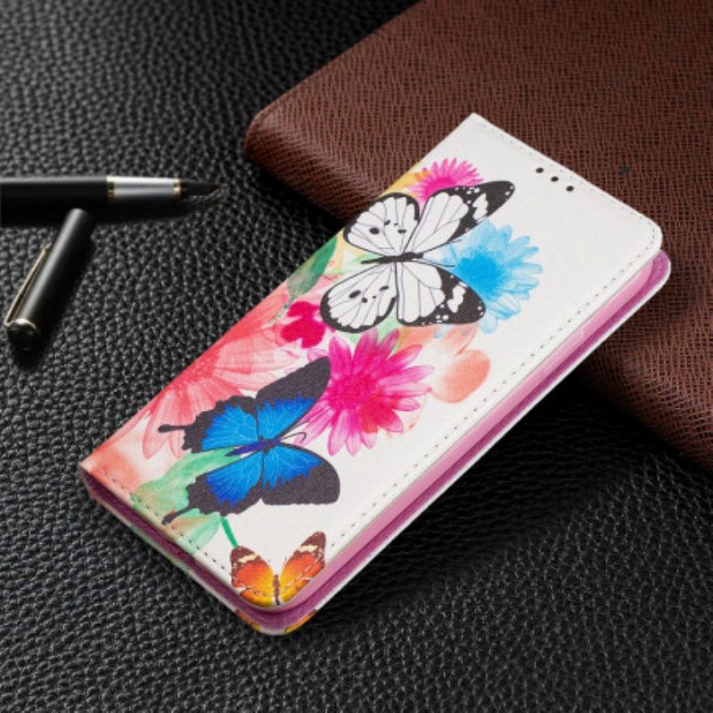 Bescherming Hoesje voor iPhone 11 Folio-hoesje Kleurrijke Vlinders