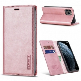 Bescherming Hoesje voor iPhone 11 Folio-hoesje Lc.imeeke Ledereffect