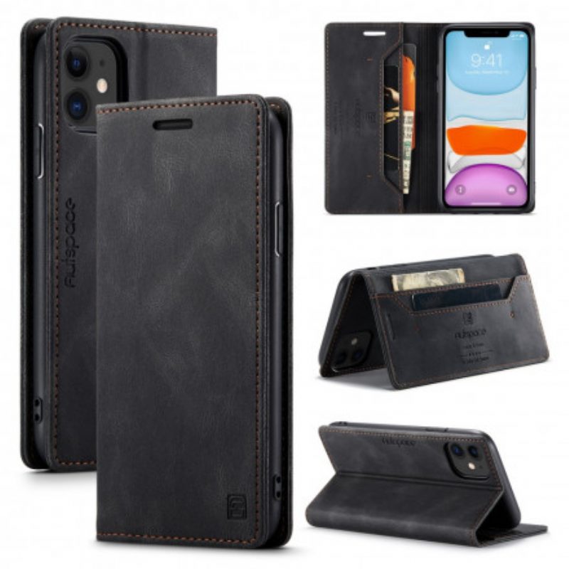 Bescherming Hoesje voor iPhone 11 Folio-hoesje Ledereffect Rfid-technologie