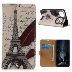 Flip Case voor iPhone 11 Dichters Eiffeltoren