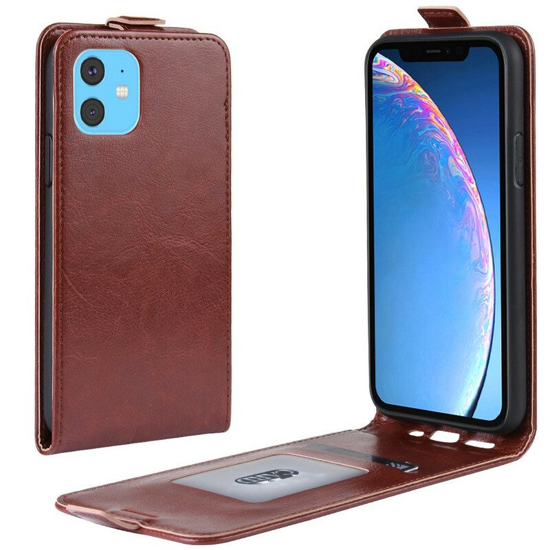 Folio-hoesje voor iPhone 11 Flip Case Retro Opvouwbaar