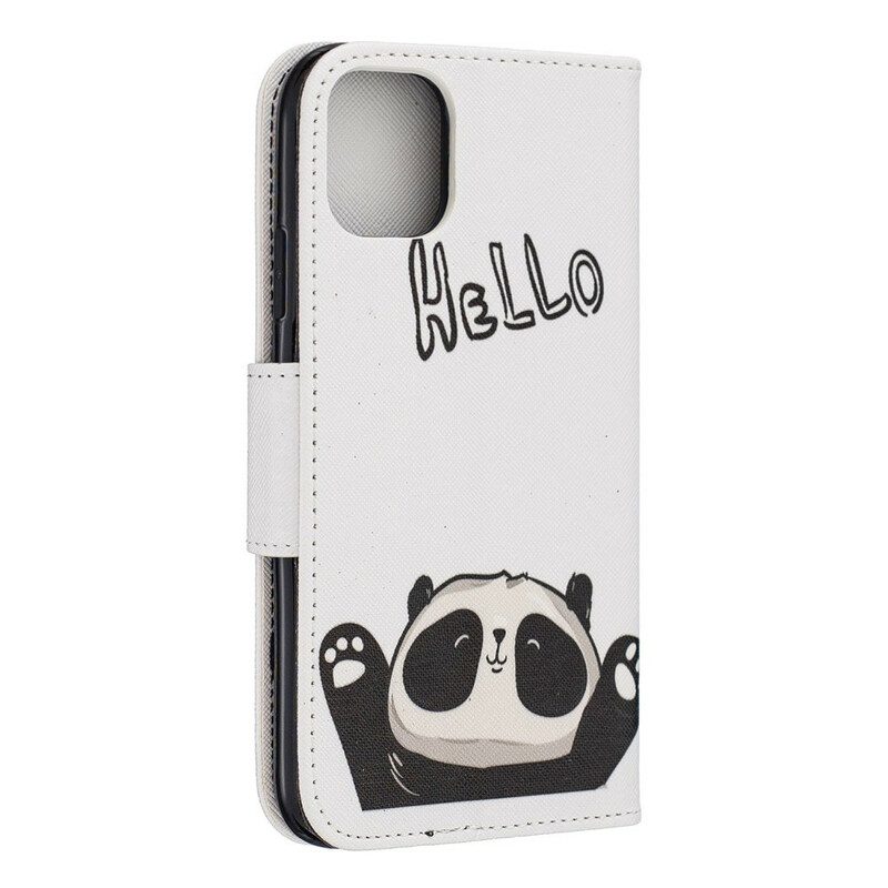 Folio-hoesje voor iPhone 11 Hallo Panda