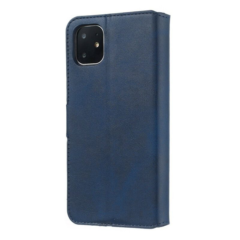 Folio-hoesje voor iPhone 11 Kunstleer Retro Zakelijk