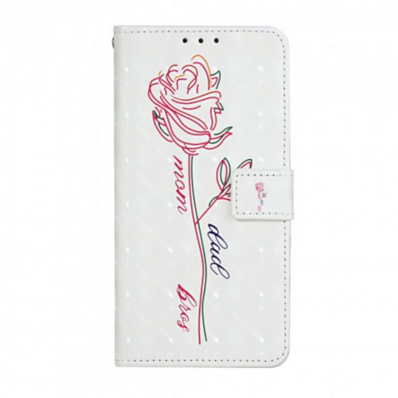 Folio-hoesje voor iPhone 11 Met Ketting Bloem Verstelbare Riem