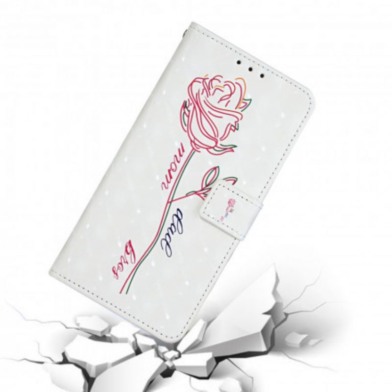 Folio-hoesje voor iPhone 11 Met Ketting Bloem Verstelbare Riem