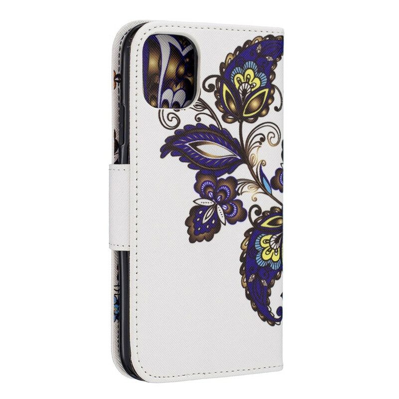 Folio-hoesje voor iPhone 11 Vlinders Tatoeage