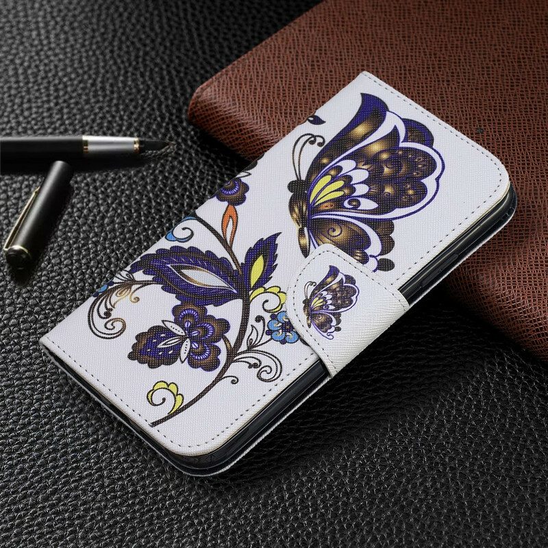 Folio-hoesje voor iPhone 11 Vlinders Tatoeage