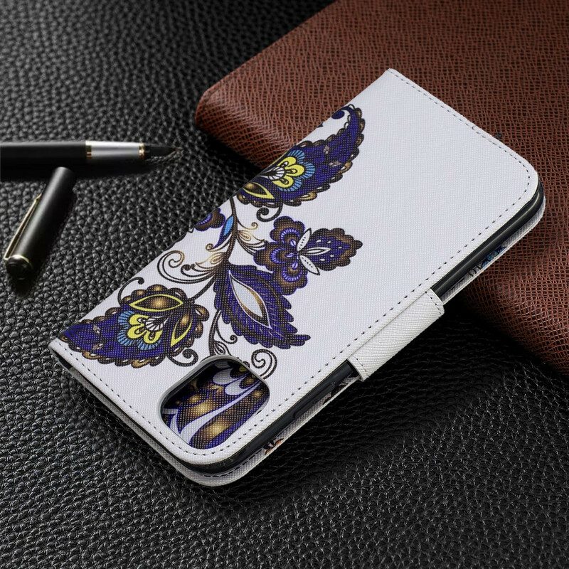 Folio-hoesje voor iPhone 11 Vlinders Tatoeage