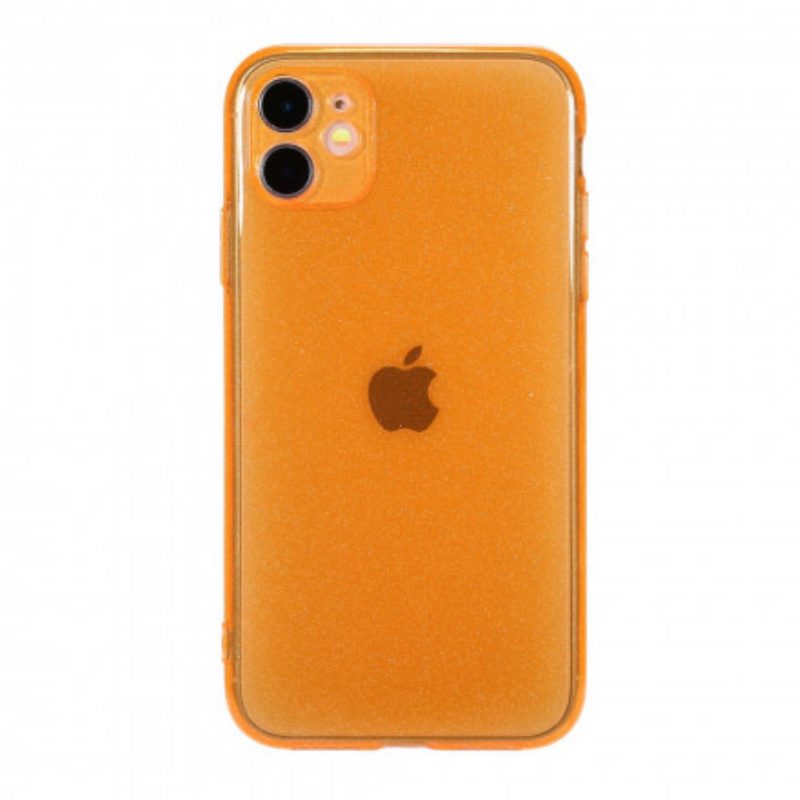 Hoesje voor iPhone 11 Fluorescerende Glitters