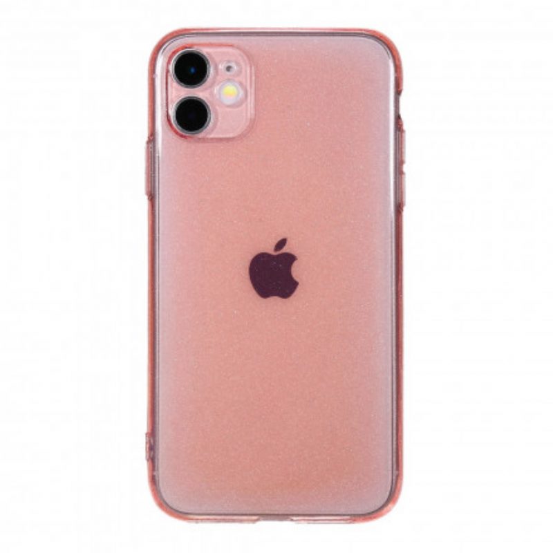 Hoesje voor iPhone 11 Fluorescerende Glitters