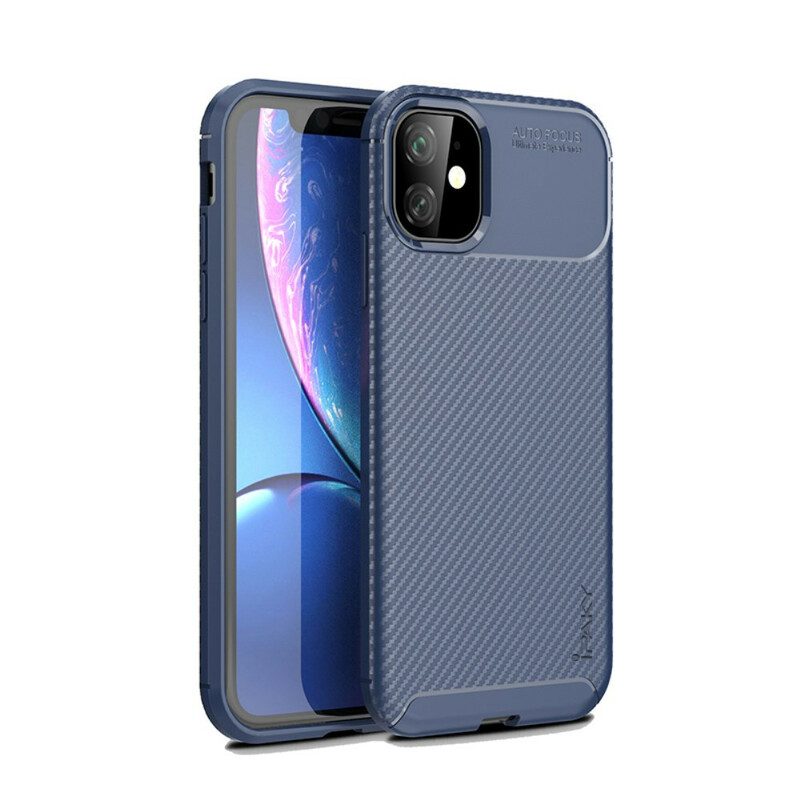 Hoesje voor iPhone 11 Ipaky-koolstofvezel