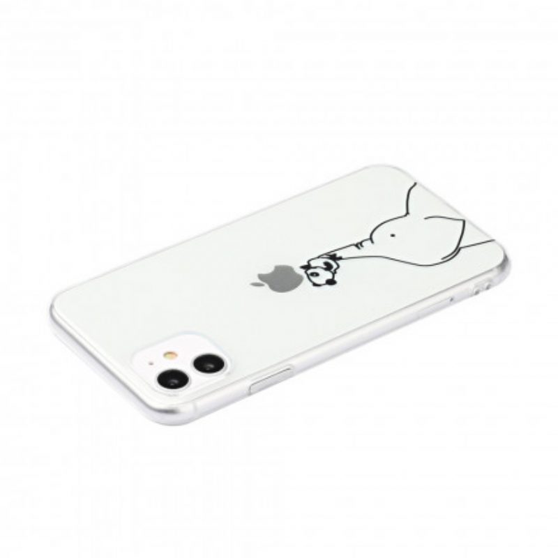 Hoesje voor iPhone 11 Panda En Elephant Games-logo