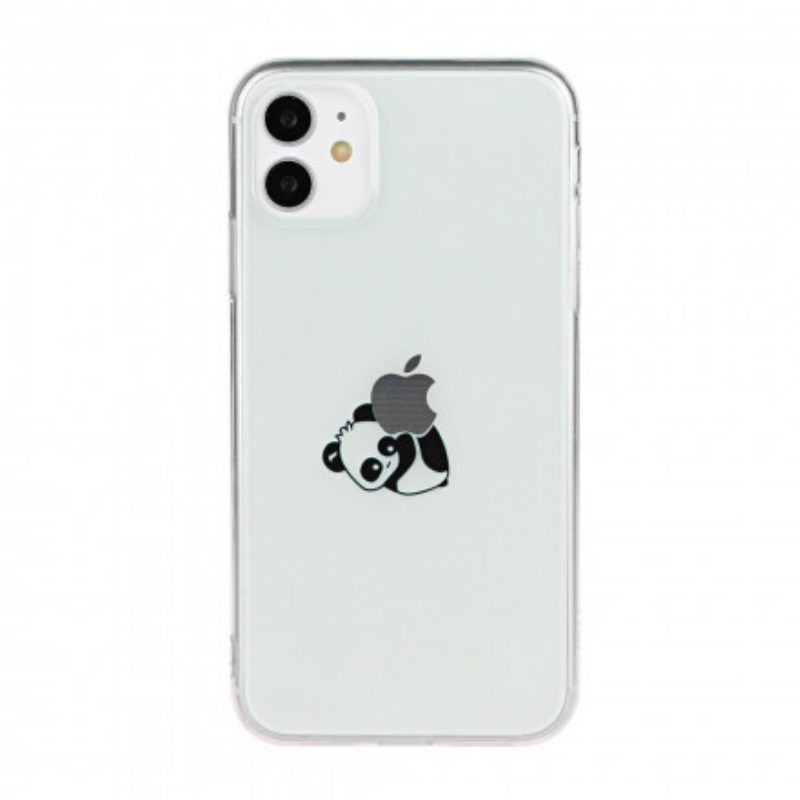 Hoesje voor iPhone 11 Panda-logospellen