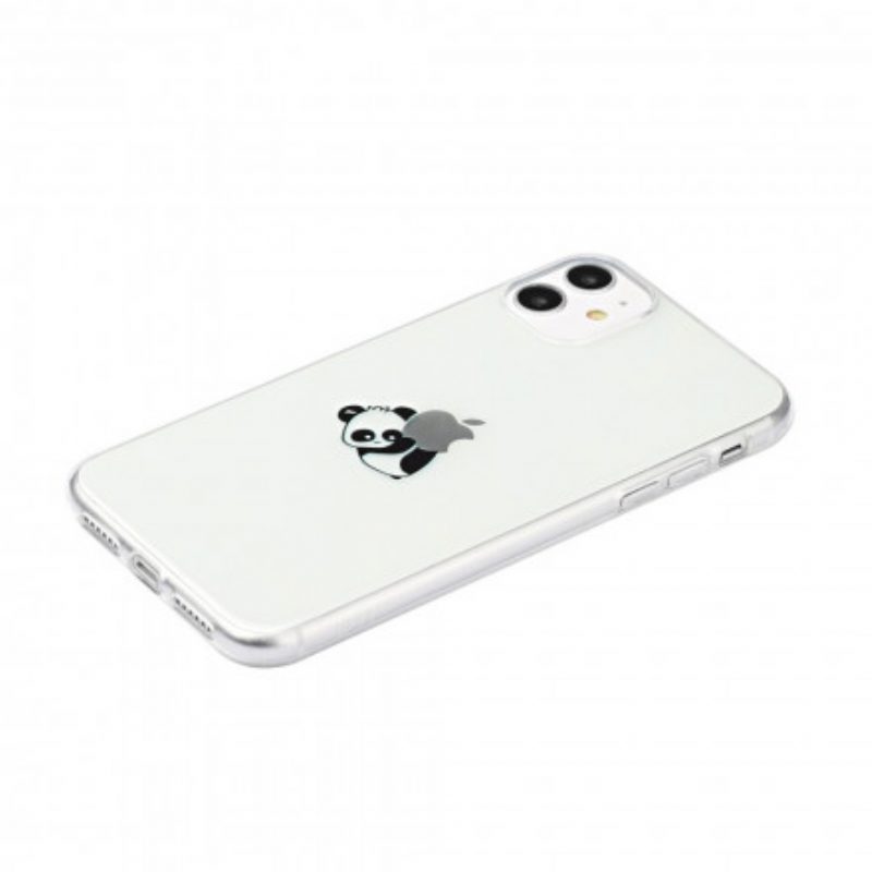 Hoesje voor iPhone 11 Panda-logospellen