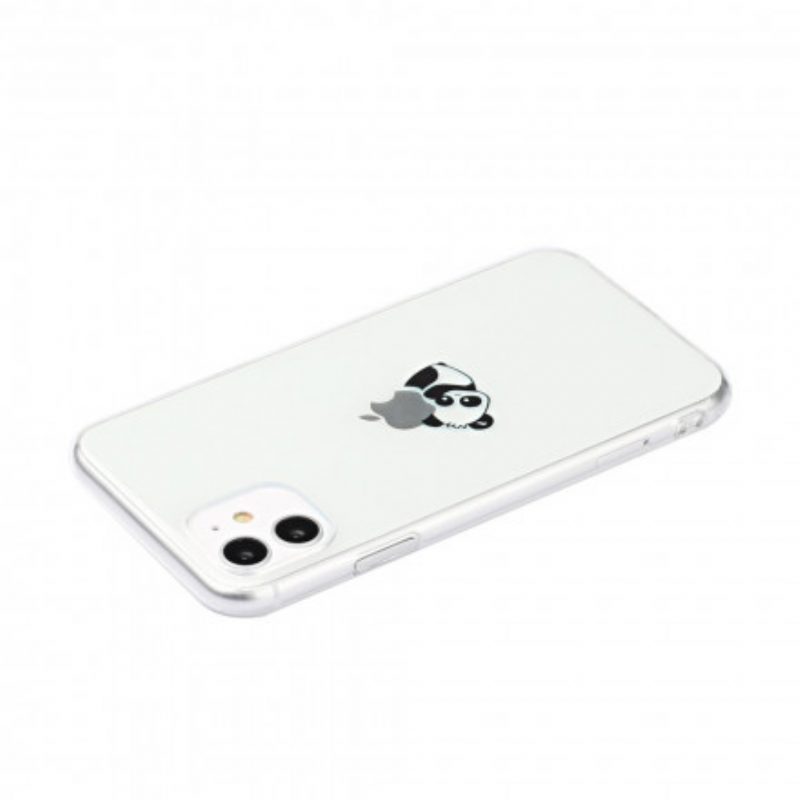 Hoesje voor iPhone 11 Panda-logospellen