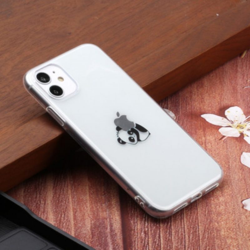 Hoesje voor iPhone 11 Panda-logospellen