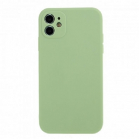 Hoesje voor iPhone 11 Siliconen Mat Pure Kleur