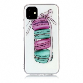 Hoesje voor iPhone 11 Transparante Gourmet Macarons