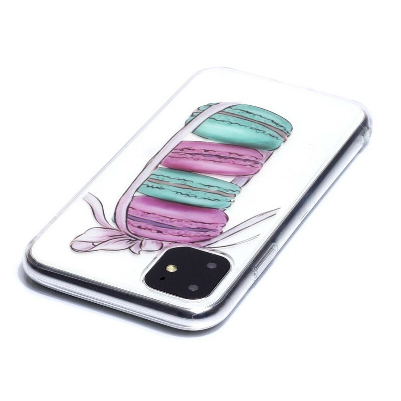 Hoesje voor iPhone 11 Transparante Gourmet Macarons