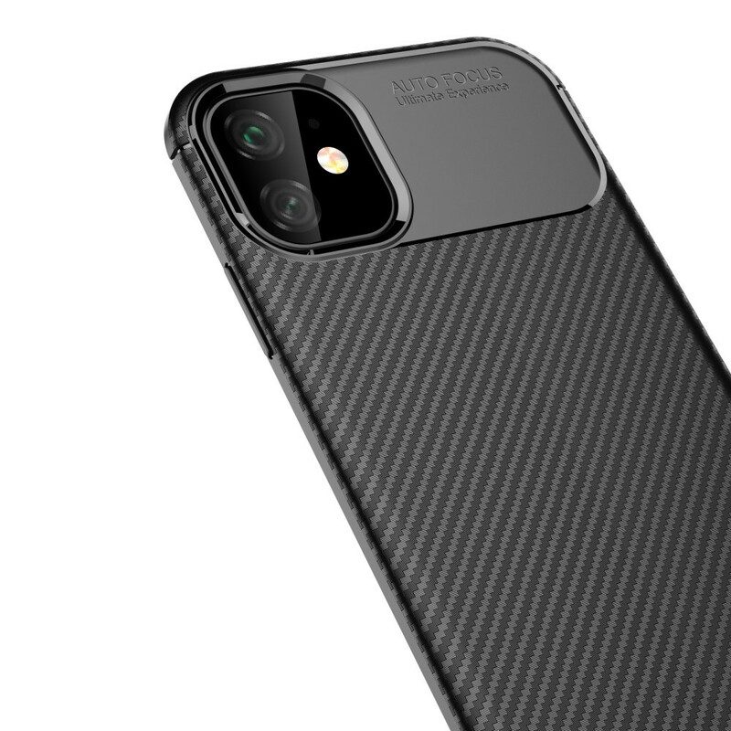 Telefoonhoesje voor iPhone 11 Flexibele Koolstofvezeltextuur