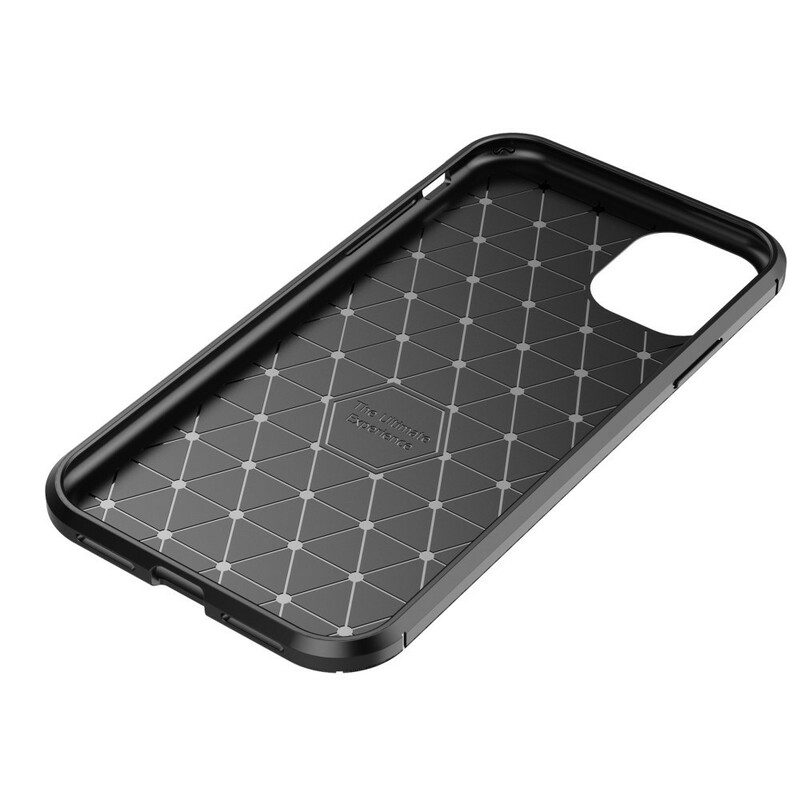 Telefoonhoesje voor iPhone 11 Flexibele Koolstofvezeltextuur