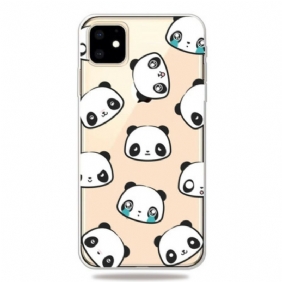 Telefoonhoesje voor iPhone 11 Sentimentele Panda's