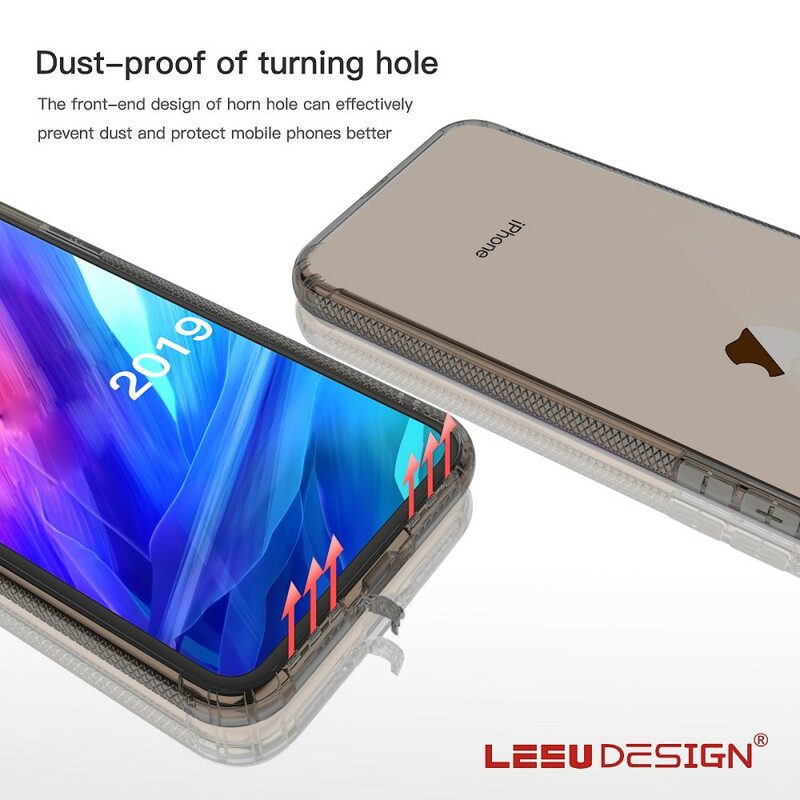 Telefoonhoesje voor iPhone 11 Transparante Leeu Kussenbeschermer