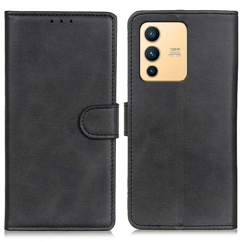 Flip Case voor Vivo V23 5G Mat Kunstleer