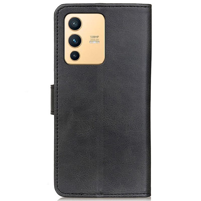 Flip Case voor Vivo V23 5G Mat Kunstleer