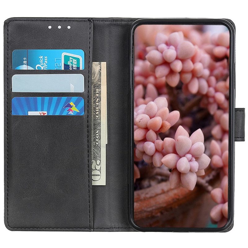 Flip Case voor Vivo V23 5G Mat Kunstleer