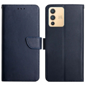 Leren Hoesje voor Vivo V23 5G Echt Nappaleer