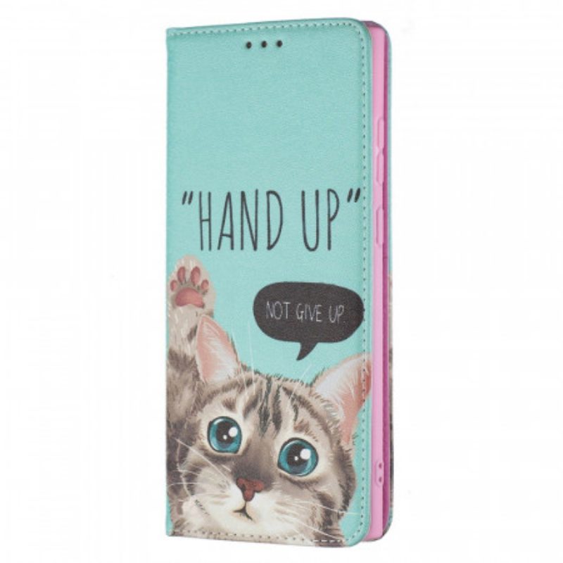 Bescherming Hoesje voor Samsung Galaxy S22 Ultra 5G Folio-hoesje Hand Omhoog