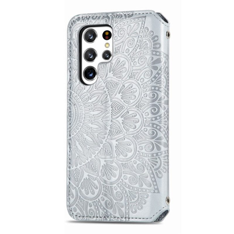 Bescherming Hoesje voor Samsung Galaxy S22 Ultra 5G Folio-hoesje Mandala