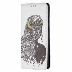 Bescherming Hoesje voor Samsung Galaxy S22 Ultra 5G Folio-hoesje Mooi Haar