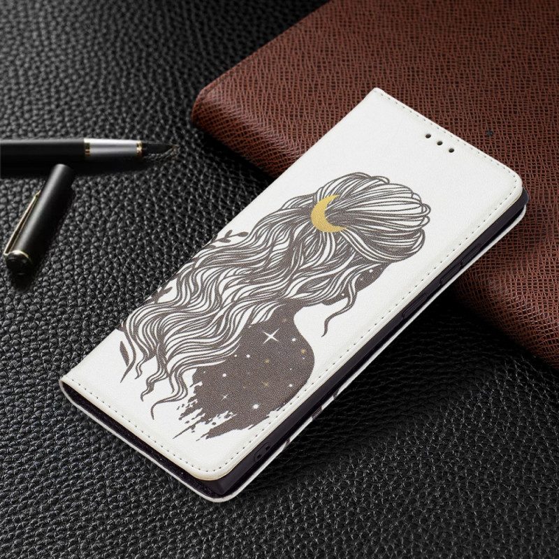 Bescherming Hoesje voor Samsung Galaxy S22 Ultra 5G Folio-hoesje Mooi Haar