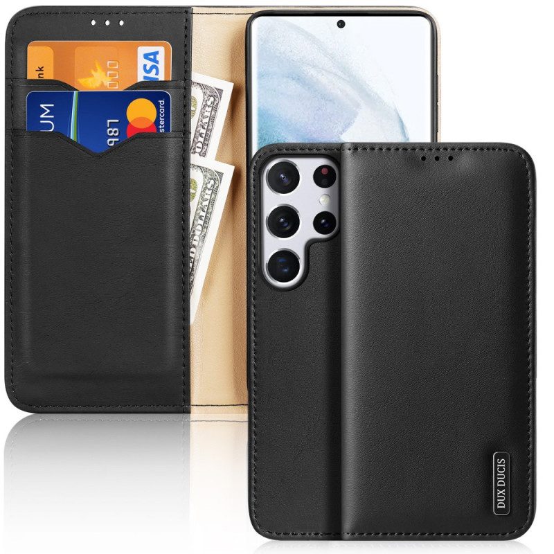 Bescherming Hoesje voor Samsung Galaxy S22 Ultra 5G Folio-hoesje Rfid Dux Ducis