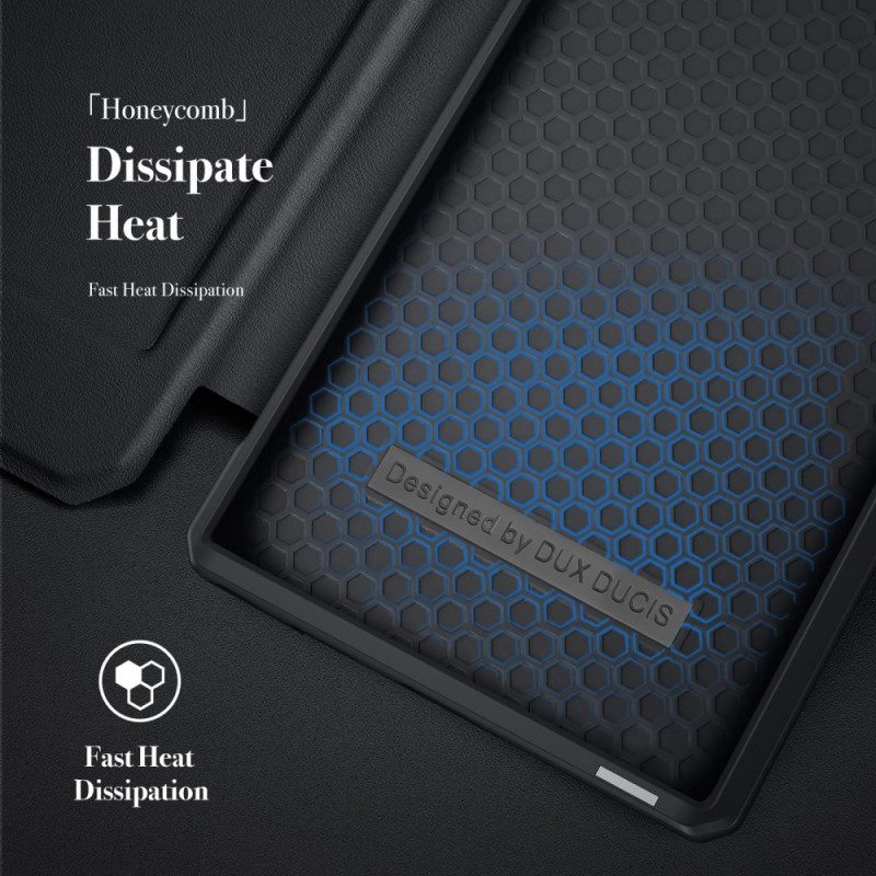 Bescherming Hoesje voor Samsung Galaxy S22 Ultra 5G Folio-hoesje Skin X-serie Dux Ducis