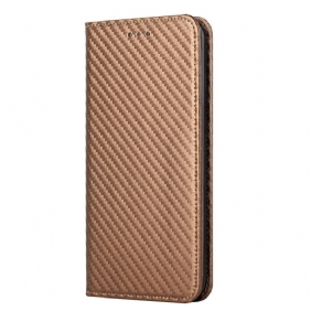 Bescherming Hoesje voor Samsung Galaxy S22 Ultra 5G Met Ketting Folio-hoesje Band Van Koolstofvezel