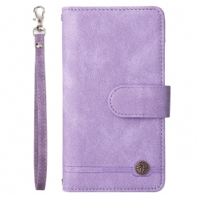 Folio-hoesje voor Samsung Galaxy S22 Ultra 5G Multifunctioneel Met Etui