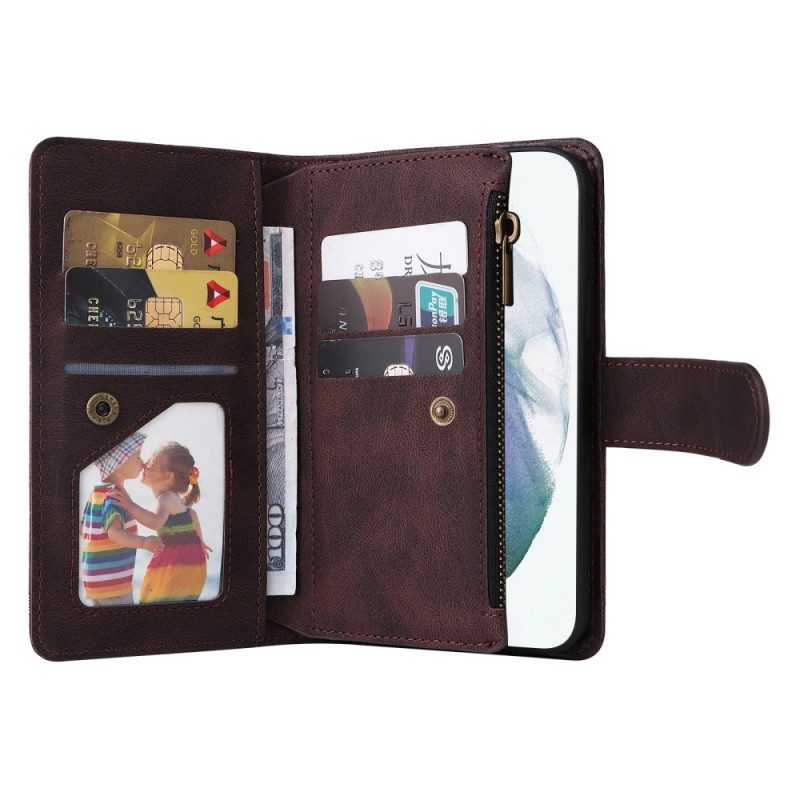 Folio-hoesje voor Samsung Galaxy S22 Ultra 5G Multifunctioneel Met Etui