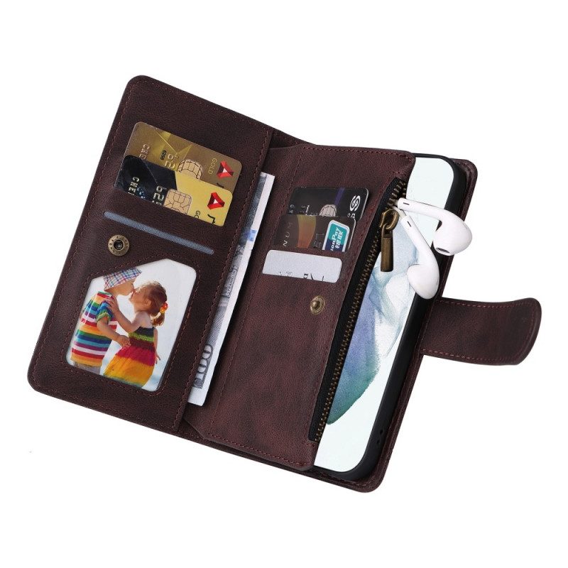 Folio-hoesje voor Samsung Galaxy S22 Ultra 5G Multifunctioneel Met Etui