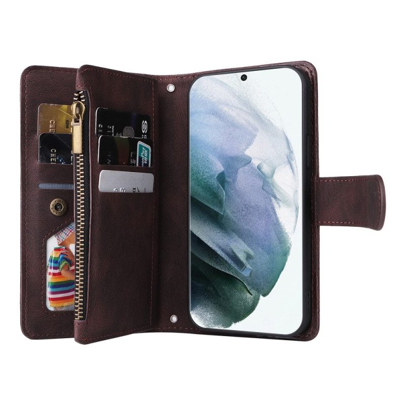 Folio-hoesje voor Samsung Galaxy S22 Ultra 5G Multifunctioneel Met Etui