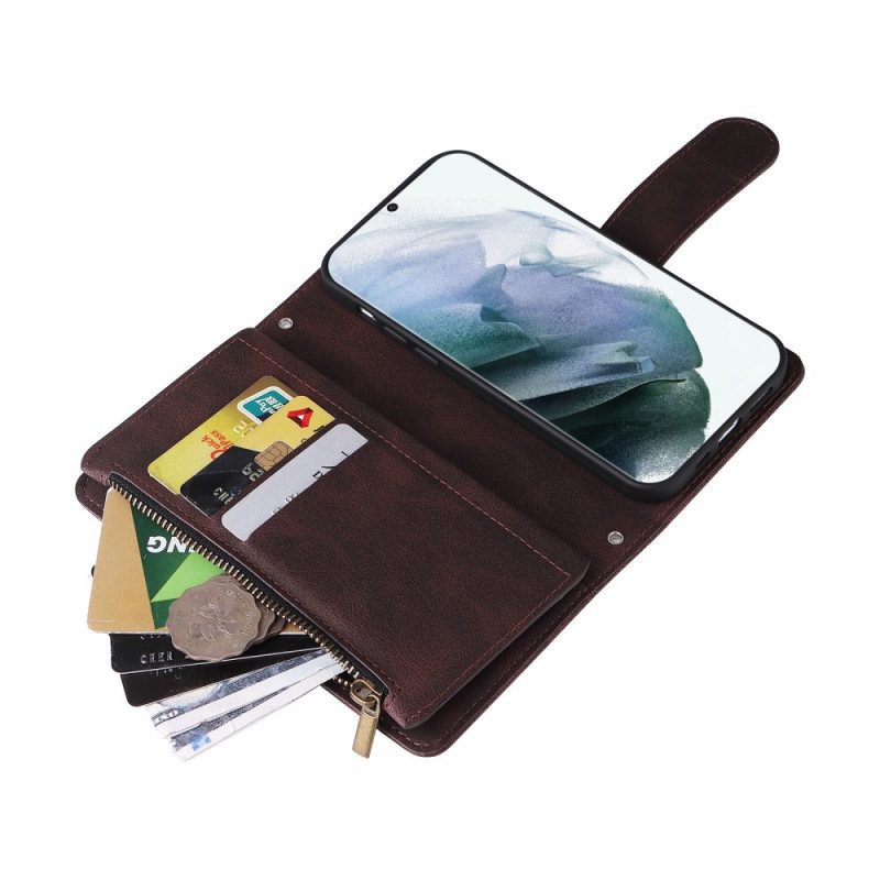 Folio-hoesje voor Samsung Galaxy S22 Ultra 5G Multifunctioneel Met Etui