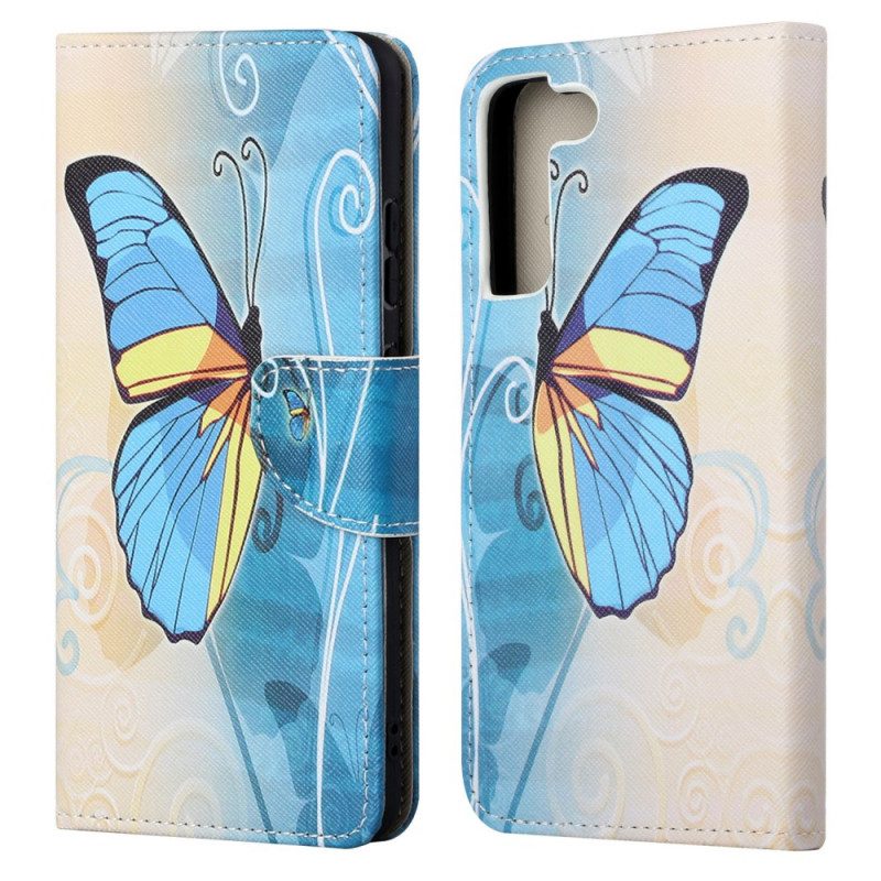 Folio-hoesje voor Samsung Galaxy S22 Ultra 5G Soevereine Vlinders