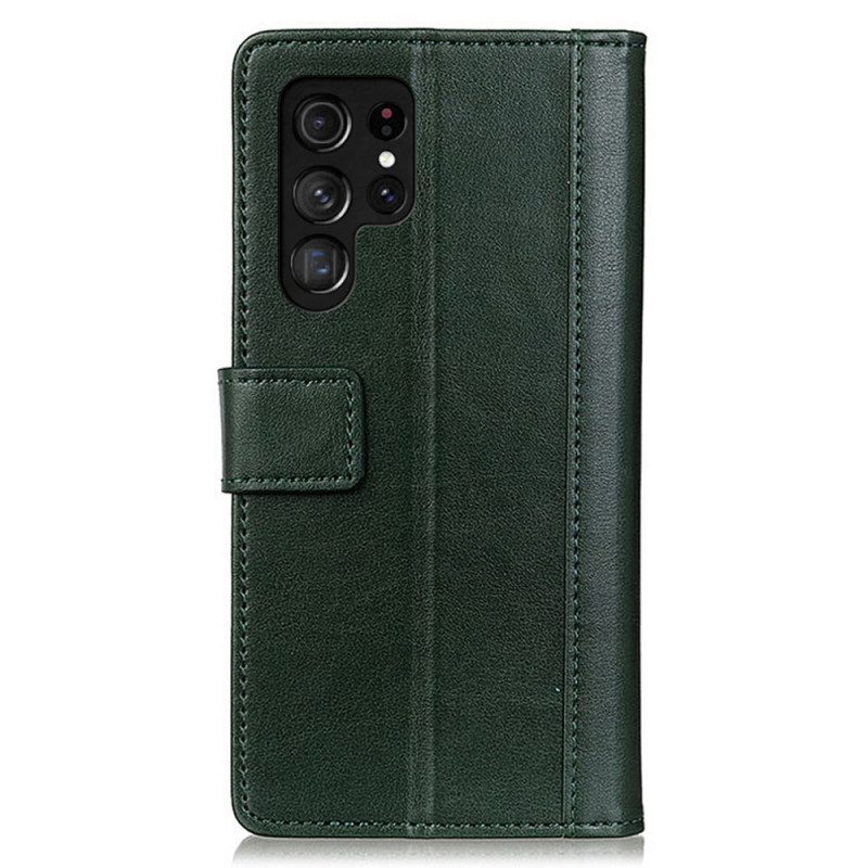 Folio-hoesje voor Samsung Galaxy S22 Ultra 5G Stijl Leer Elegantie