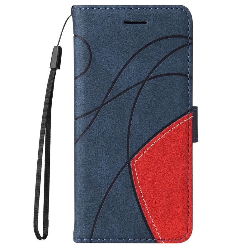 Folio-hoesje voor Samsung Galaxy S22 Ultra 5G Twee Toon