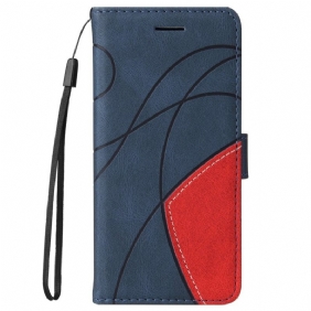 Folio-hoesje voor Samsung Galaxy S22 Ultra 5G Twee Toon